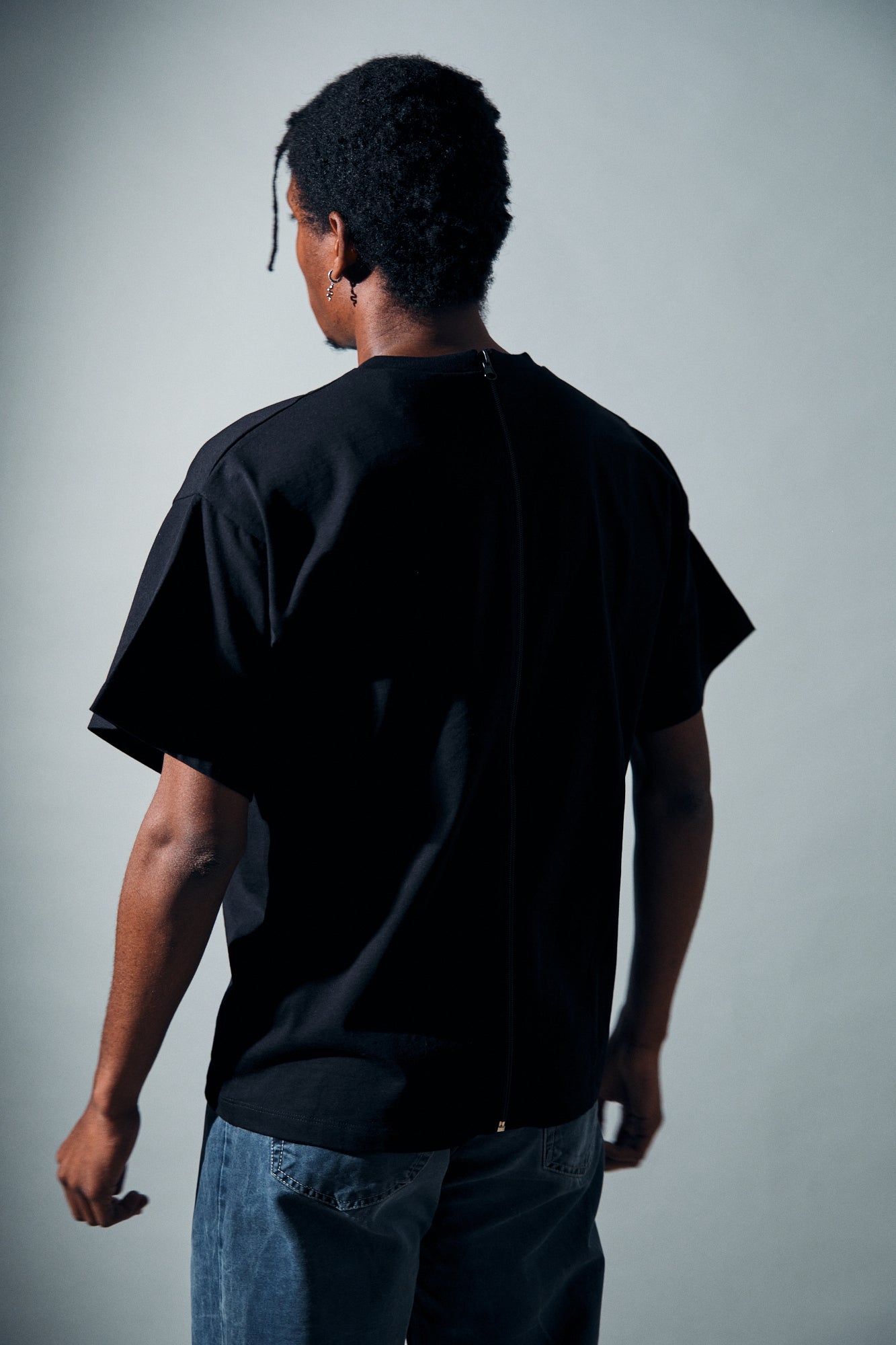 Zip T-shirt Nera