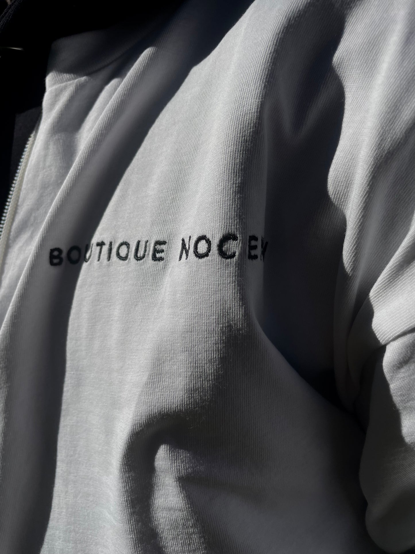 BUTTERFLY EFFECT Zip T-shirt Bianco Panna