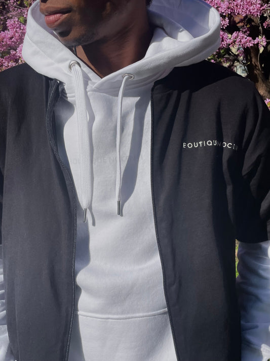 BUTTERFLY EFFECT Zip T-shirt Nera