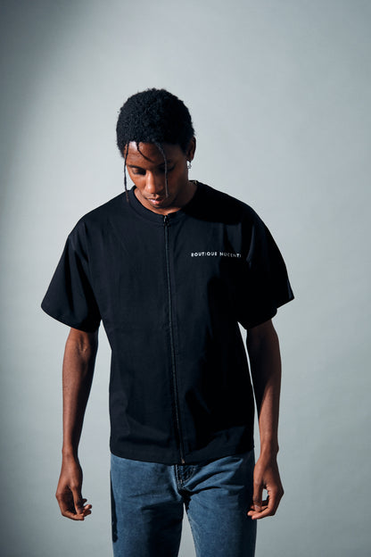 BUTTERFLY EFFECT Zip T-shirt Nera