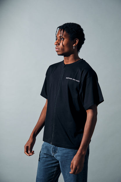 Zip T-shirt Nera