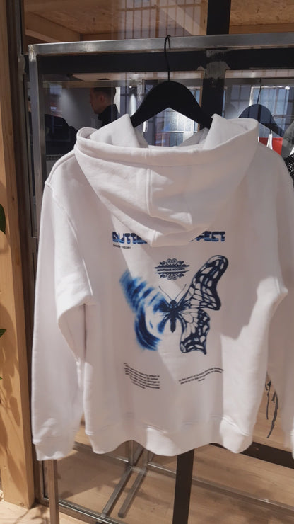 BUTTERFLY EFFECT felpa bianca