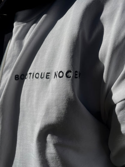 BUTTERFLY EFFECT Zip T-shirt Bianco Panna